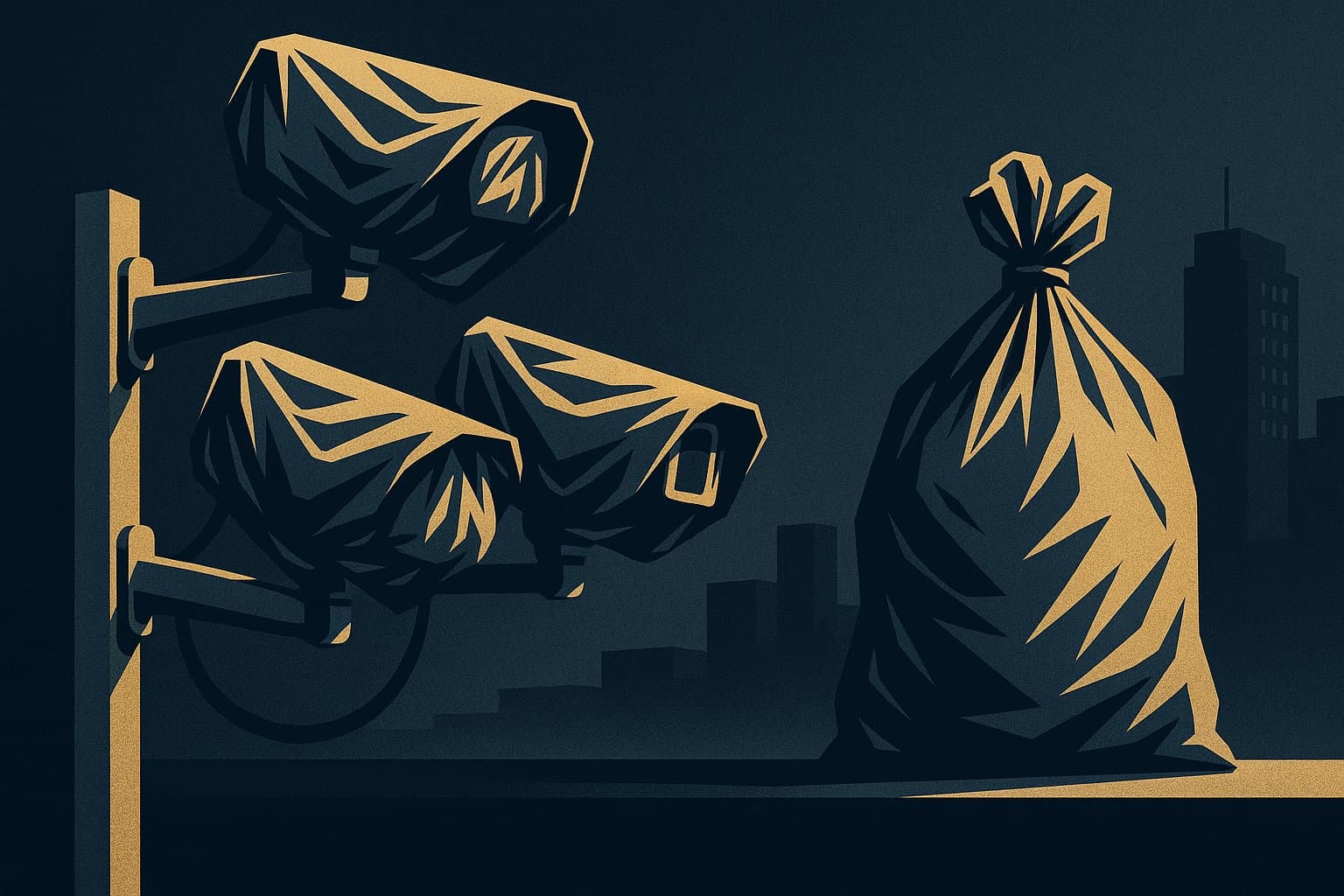 Trash Bags Over Cameras: A Tale of Municipal Missteps and Surveillance Regret